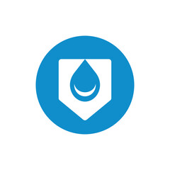 Water shield logo icon design template elements