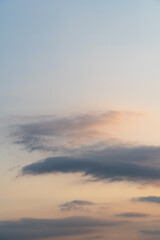 sunset in the clouds