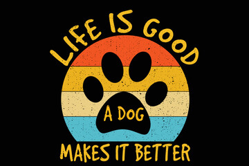 dog vintage t shirt design
