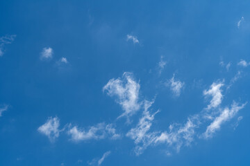 blue sky and white clouds