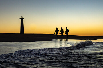 Morgenspaziergang am Strand