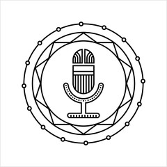 Microphone Icon Monoline M_2208001