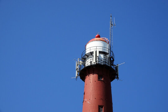 Netherland.  The red lighthouse of IJmuiden
