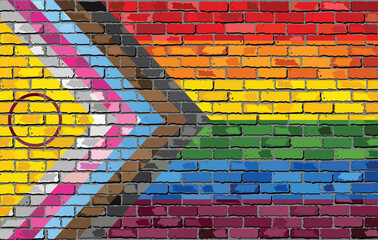 Intersex-inclusive redesign of the Progress Pride Flag - Illustration,  
Progress Pride Flag 2021