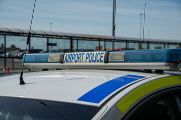 Airport, Irish police vehicles described, garda , Shannon, Ireland,17,09,2022