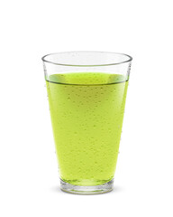 グラス 緑茶 飲み物 イラスト リアル