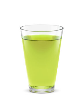 グラス 緑茶 飲み物 イラスト リアル