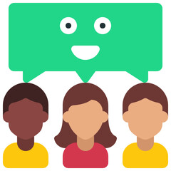 Happy Group Feedback Icon