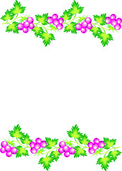 frame of flowers