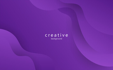 minimal abstract dynamic purple gradient color fluid, liquid wavy shape geometric composition background. eps10 vector