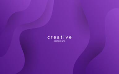 minimal abstract dynamic purple gradient color fluid, liquid wavy shape geometric composition background. eps10 vector