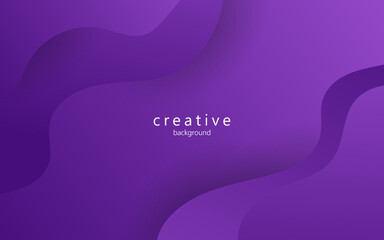 minimal abstract dynamic purple gradient color fluid, liquid wavy shape geometric composition background. eps10 vector