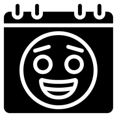 Happy Calendar Icon