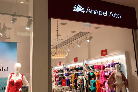 Anabel Arto fashion underwear boutique at Blue City shopping mall, Ukrainian clothing brand. WARSAW, POLAND - SEPTEMBER 9, 2022