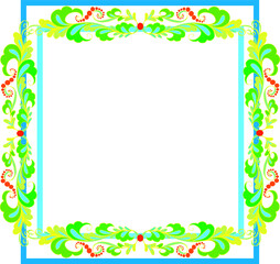 frame with flowers