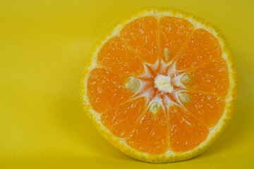 Sliced orange for a juice
