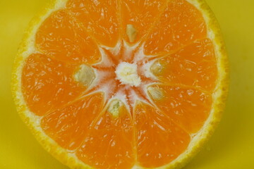 Sliced orange for a juice