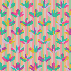 Abstract geometric fashion styled seamless pattern