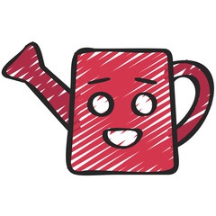 Happy Watering Can Icon
