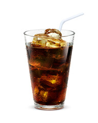 グラス アイスコーヒー 氷 飲み物 イラスト リアル