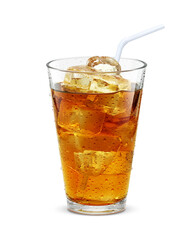 グラス アイスティー お茶 飲み物 イラスト リアル