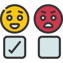 Feedback Smiley Choice Icon