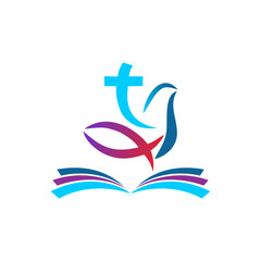 modern jesus logo suitable for school or church logo
