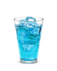 グラス ブルーハワイ 飲み物 氷 イラスト リアル
