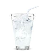 グラス 水 お冷 飲み物 氷 イラスト リアル