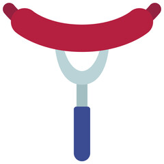 Sausage Grill Fork Icon