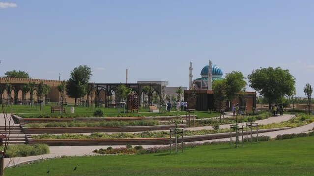 Authentic Cultural Park In Turkestan, Kazakhstan