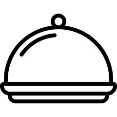 Room Service Dish Icon