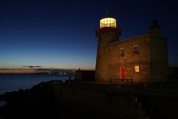 Lighthouse beacon, illuminated