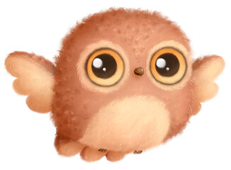Transparent illustration of cute cartoon animals owl png