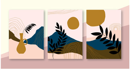 Modern Minnimalist Print Art  Design Mid Century Minimalist Contemporary Look