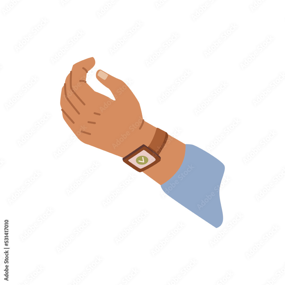 Aufkleber smart watch with nfc option, isolated contactless payment method. gadgets and modern accessories dev