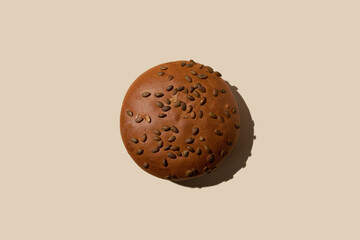 round bread buns with pumpkin seeds