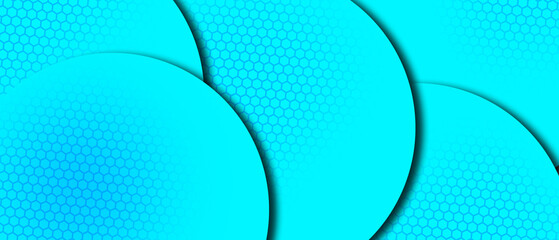 Set of abstract liquid fluid circles blue mustard background with halftone texture