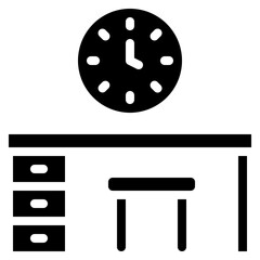 Desk Working Icon