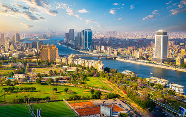 Fototapeta na wymiar Cairo from above