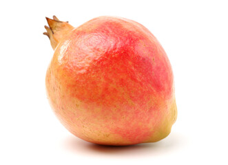 Juicy pomegranate on white background