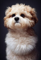 Maltipoo dog portrait 5