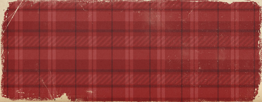 Grunge Papier Schottenmuster Hintergrund.Rot.