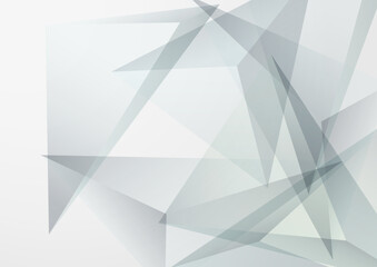 Transparent Geometric Modern Vector  Gray