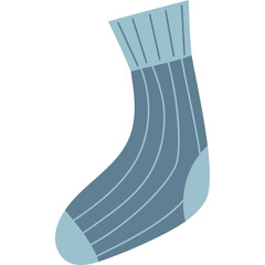 Knitted sock. Winter clothes