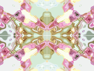 Beautiful pink-golden-blue blurry background with glass effect for interior solutions. Colorful bursts like kaleidoscope for fashion trends, scrapbooking, gifts, covers, prints, wallpaper, textiles