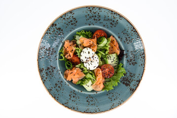 salad with salmon
