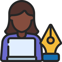 Naklejka premium Graphic Designer Icon