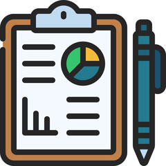 Data Reporting Clipboard Icon