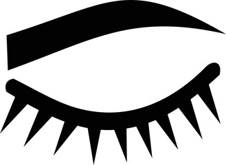 Eyebrows shape with eyelashes